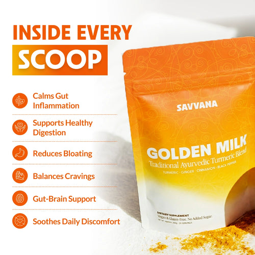 Golden Milk Turmeric Blend for Gut Support