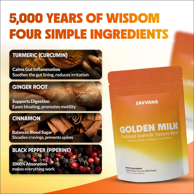 Golden Milk Turmeric Blend for Gut Support